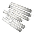 Stainless Steel Metal Table Wall Mounted Floating L Folding Heavy Duty Customised Hardware Connecting Piece Silver 27x27x200mm