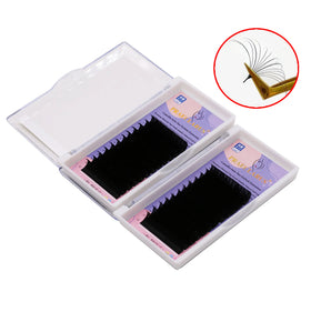 Private Label Faux Mink Matte Volume Easy Fanning Russian Lashes Extension Easy Fan Eyelash