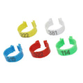 2000 PCs 1.6cm Chicken Digital Foot Ring Snap Identification Ring Opening NO.001-500 Quail Poultry Clip Rings