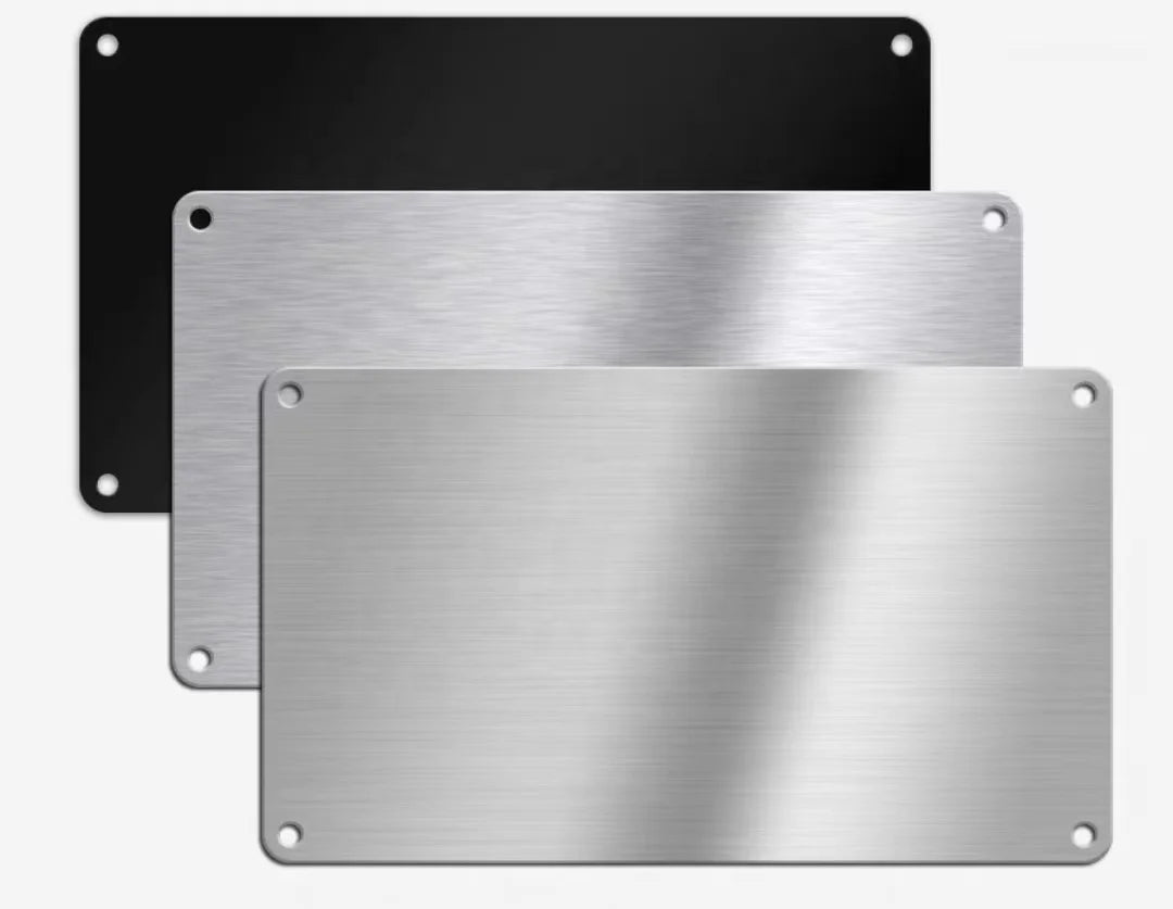 OEM Custom Metal Fabrication Stamping Kit Various Color Identification Board Aluminum Alloy Anodized Various Colors Sheet Metal