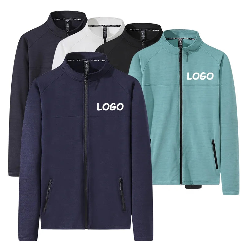 Dropshipping Men Running Jacket Shirt Sweaters Pullover Fitness Outdoor Sports Bodybuilding Training Gym Jogging Wear