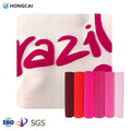 Hongcai Flocking Heat Transfer Vinyl Roll Flex Printing Materials HTV 3D Flocked Sheet Vinyl Heat Transfer Film