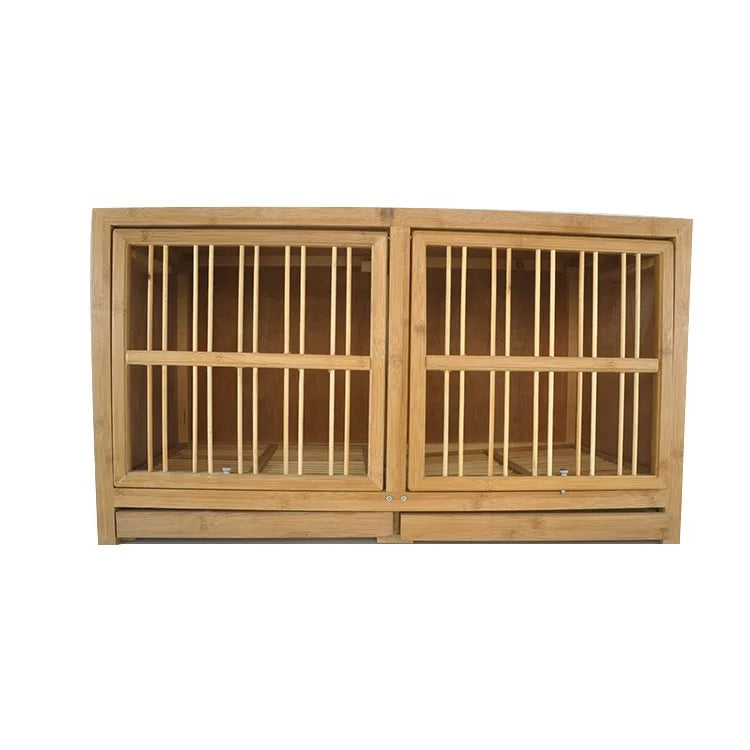 Hot Selling 80cm Foldable Wooden Pigeon Paired Cage Pigeon Breeding Cage