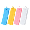 Set of 4 Plastic Cake Decorating Comb Spatulas Cream Icing Smoother & Fondant Scraper for Baking & Cake Art