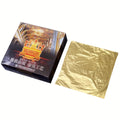 New 14*14cm Gold Foil Paper Color 2.0 for Glass Wall Painting Calligraphy Art Decoration Gold Leaf Technique Armour Product Type