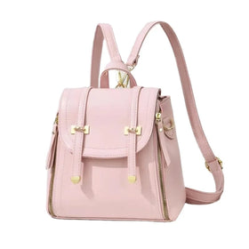 Classic Fashion Simple Leisure Lady Small Double Back Fashion Korean Version Senior Sense of Large Capacity Girl School Backpack