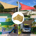 Sophisticated Technology Aluminum Frame HDPE Shade Sails Anti-Uv Protection 90% Shade Rate PVC Coated Anthracite Color Buy