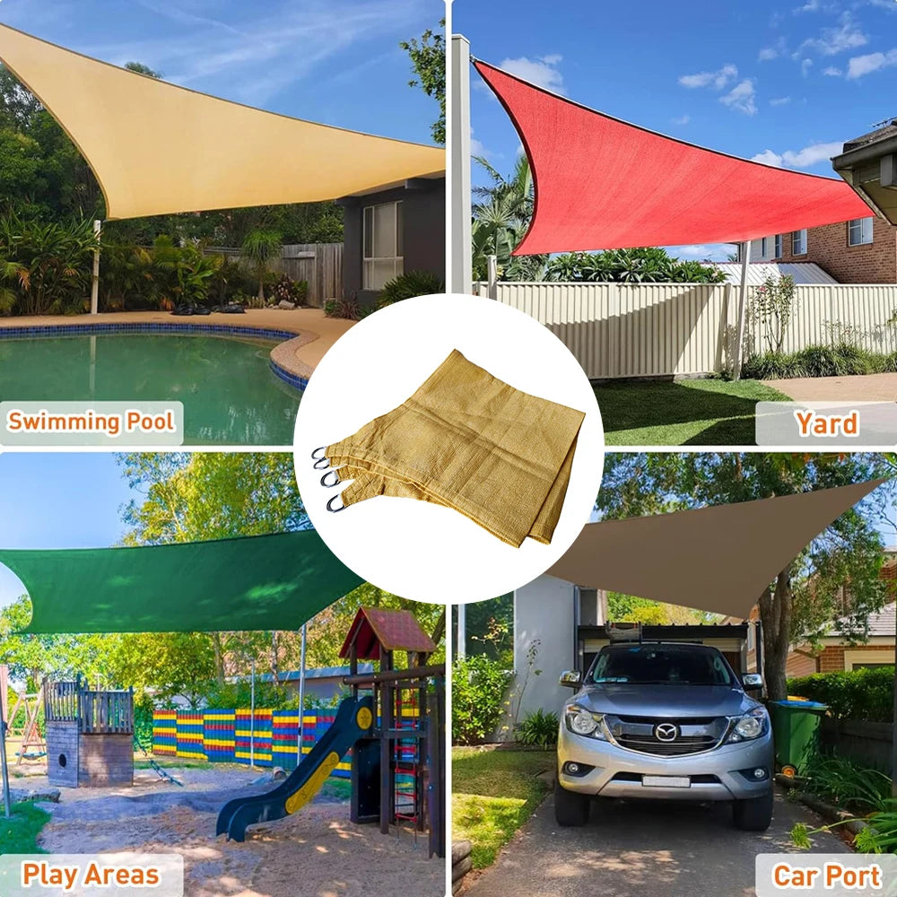Sophisticated Technology Aluminum Frame HDPE Shade Sails Anti-Uv Protection 90% Shade Rate PVC Coated Anthracite Color Buy