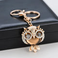 New Fashion Creative Crystal Animal Pearl Bag Buckle Cute Metal Keychain Accessory for Cars Alloy Wholesale Novelty Gifts
