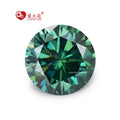 Dark Green Color GRA Certified Moissanite All Sizes Loose Lab Created Moissanite