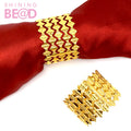 Ware Napkin Rings Holder West Dinner Napkin Ring Party Decoration Table Decoration Gold