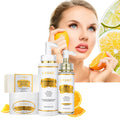 ODM&OEM Vegan Organic Moisturizing Strong Whitening Brightening Anti-Aging Vitamin C Caramel Face Skin Care Set