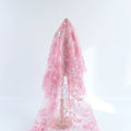 French Plant Style Embroidered Beaded Fabric Soft Tulle Sequins for Weddings for Girls' Bridal Materials Knitted Bags Shoes Boys