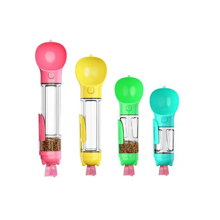 500ml 300ml Food Grade Portable Automatic Pet Outdoor Travel Plastic Water Drinking Feeder Bottle Dog Pet Food Water Bottle