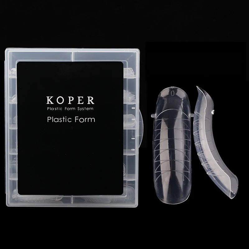 120pcs Full Cover Dual Nail System Form UV Gel Acrylic Nail Extension Mold Artificial Nail Form with Scale