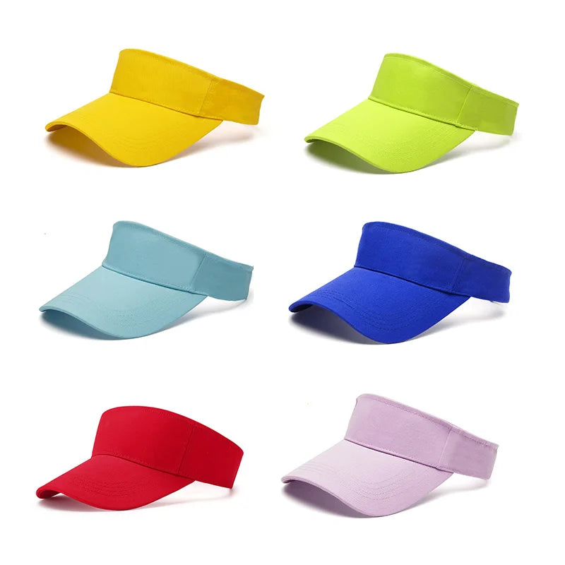 Wholesale UV Sun Protection Sport Sunvisor Visor Hat for Men Women Outdoor Travel Use Customized Logo Summer Hat