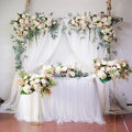 Artificial Flower Arch Foam White Wedding Veil Silk Rose Artificial Flowers for Wedding Decoration