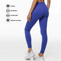 High Rise Tummy Control Solid Eco-Friendly Breathable Elastic Waistband Yoga Pants for Women Workout Leggings Pockets