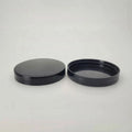 70 mm Plastic Caps Black Polypropylene Smooth Caps With Induction Liners