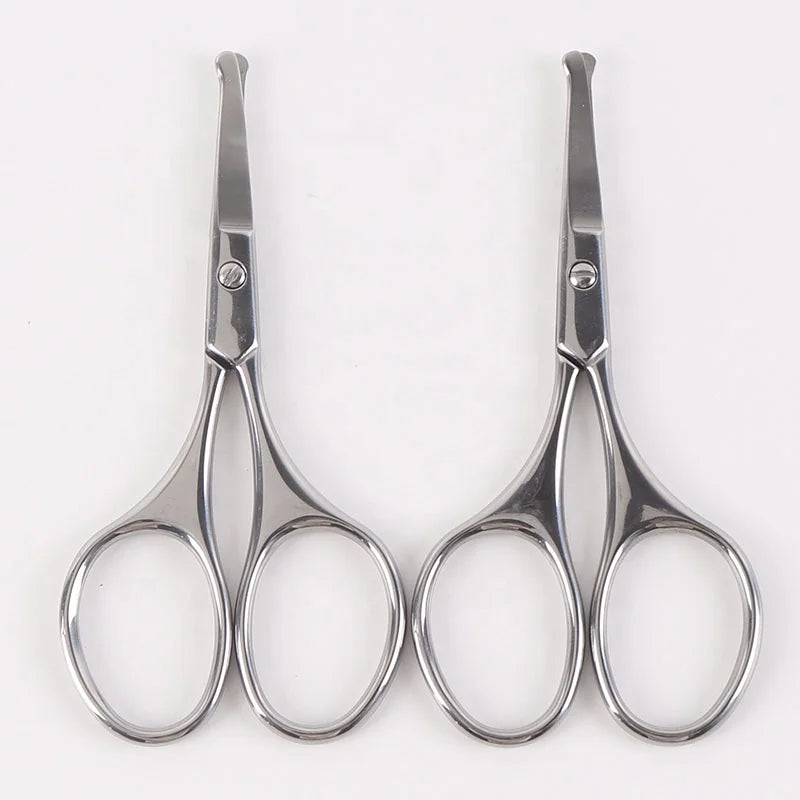 New Arrival Beauty Care Tools Stainless Steel Custom logo sharp Straight Nose Hair Cuticle Scissors