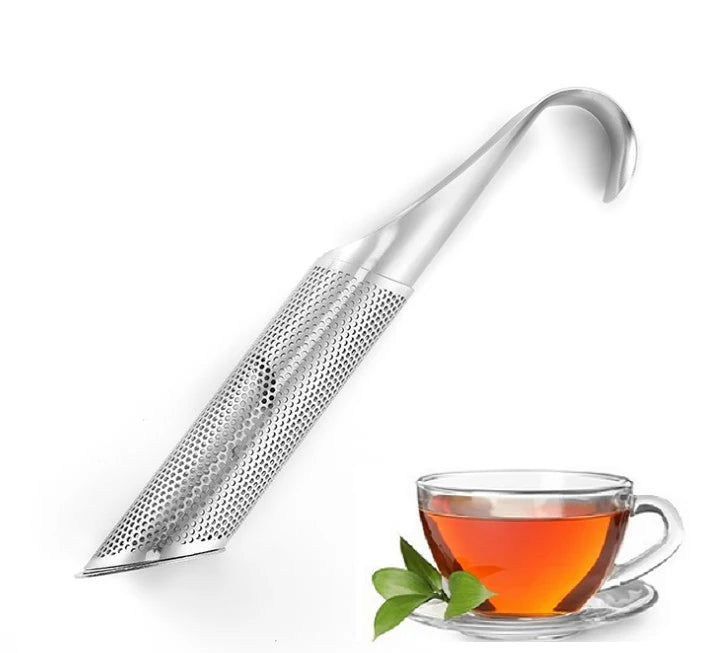 Stainless Steel Long Handle Tea Strainer for Loose Leaf and Herbal Tea