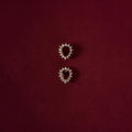 18K Gold Plated Pure 925 Sterling Silver Luxury Ruby Gemstone Red Zircon Stud Earrings for Women Girls