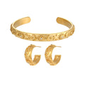 Waterproof 18K Gold Plated Jewelry for Women Stainless Steel Cubic Zirconia Diamond Star Moon Sun Bracelet Earring Ring