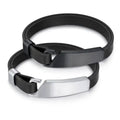 Smooth Stainless Steel Hook Bangles All-match DIY Engraved Bar Microfiber Trendy Men Jewelry PH1487
