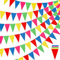 Wholesale Custom Logo National Birthday Bunting Rectangle Pennant String Flag Hanging Decoration High Visibility Fiberglass