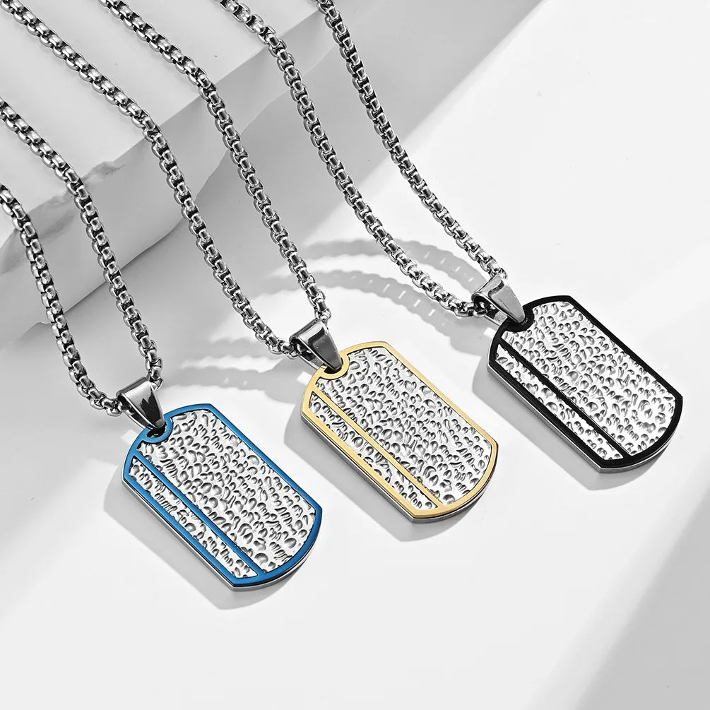 Wholesale Fashion Design Male Handmade Stainless Steel Creative Men Pendant Necklace MegaBDM