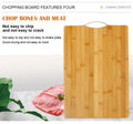 Havkup High Quality Vegetables Meat Chopping Blocks 1.8cm Thick Multiple Sizes Bamboo Cutting Board Set