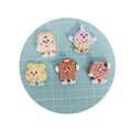 100pcs Funny Eyes Kawaii Dessert Bread Simulation Cookies Resin Mini Food Cabochon Shoe Buckle Decorations DIY Accessories