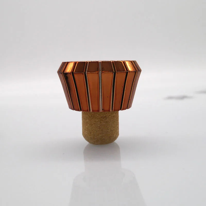 Custom 19.5mm 22mm 23.5mm Aluminum Anodized Top Micro Agglomerated Cork Stopper for Liquor Wine Bottle Corcho Microparticulas