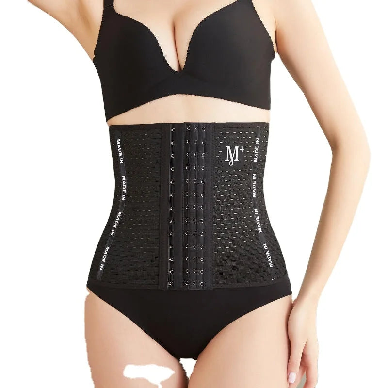 Adjustable Steel Bones Support Cincher for Women Manufacturer's Tummy Control Compression Waist Trimmer with Breathable Feature