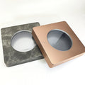 High Quality Large Square Retro Tinplate Cookie Box 236*236*45mm Recyclable Storing Chocolate Bread Sugar Canned Food Chewing