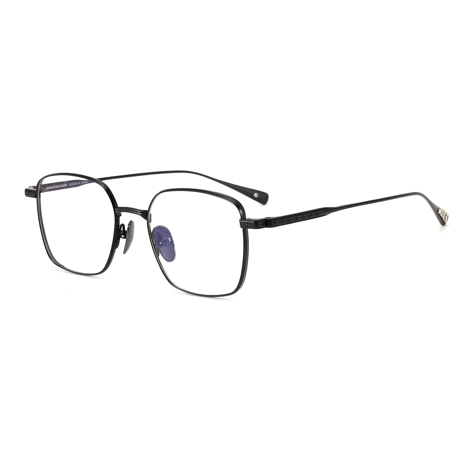 Christmas Novelty Unisex Pure Titanium Business Glasses Rectangular Black Colored Frame Reading Glasses Essential Eyewear Frames
