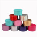 In Stock Custom Colorful Tinplate Packaging Food Grade Airtight Small Round Metal Box for Cookies Cakes Gifts