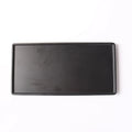 Japanese Sushi Serving Restaurant Dinnerware 12 Inch Unbreakable Rectangular Black Flat Melamine Tray