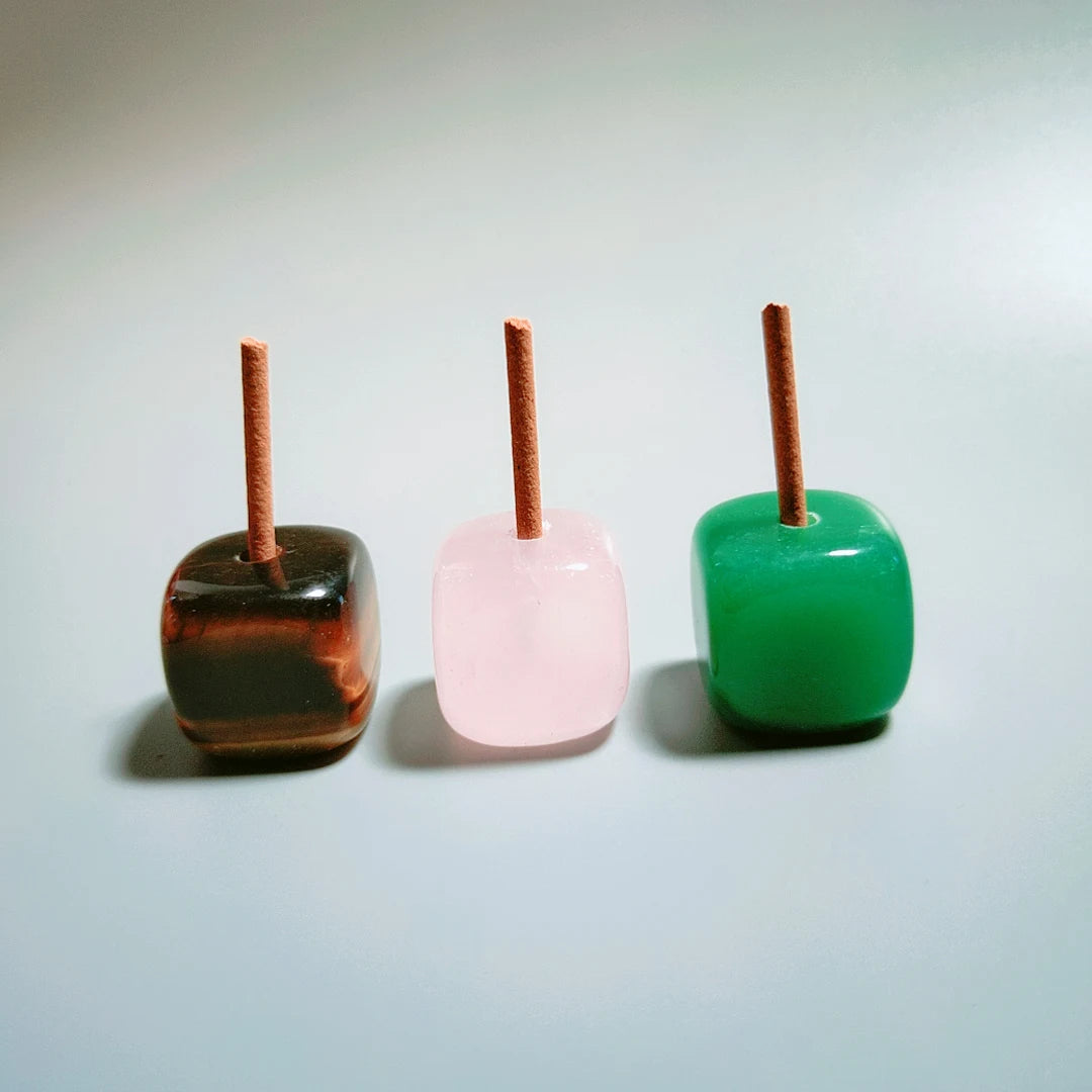 2026 Crafts Home Use Green Aventurine Incense Holder Home Furnishing Creative Craft for Healing or Fengshui Decoration