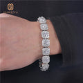 Factory Wholesale Men's Hip Hop Iced Jewelry Fashion Design Zircon Stone Chains Bracelets for Anniversaries Parties Main Brass