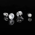 Fashion Piercing Jewelry Hypoallergenic Earrings for Sensitive Ears 5A Cubic Zirconia Screw Back 20G G23 Titanium Stud Earrings