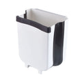Large Foldable Hangable White Black Rubbish Bin Pedal Bin Sustainable Silicone Metal Sponge Kitchen Recycling Includes Lid