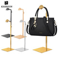 Hot Sale for Shopping Mall Use Quality Display Rack Golden Stainless Steel Hanging Bag Display Stand