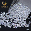 Small Size 1.5mm - 3mm Melee CZ Stones Wholesale Loose Gemstone Square Princess Cut 5A Grade White Melee Cubic Zirconia Stones