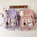 Fashion Large Capacity Macaron Color Girls Korean High School Ins Students School Book Backpack