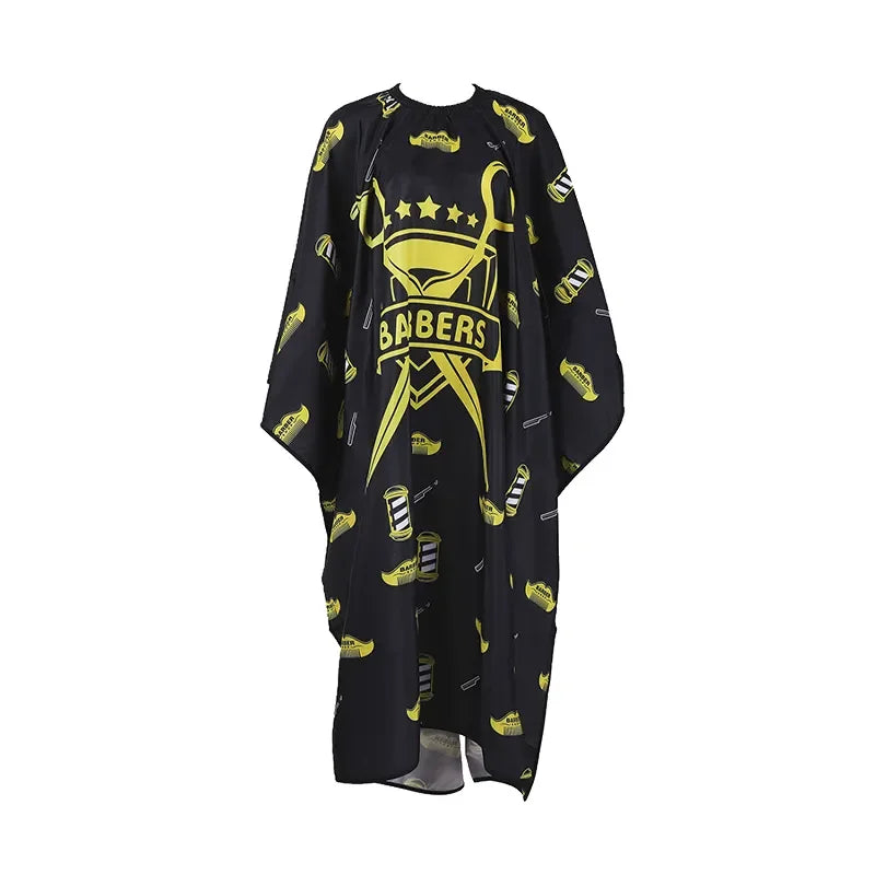 Customized Asian Style Hair Salon Pattern Baked Oil Apron Waterproof Printing Apron Salon Hairdressing Cape Cape