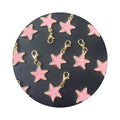Happy Smile Ocean Starfish Enamel Charms Pendants Pink Starfish Keychain for Handbag Backpack Hanging Ornament Decoration