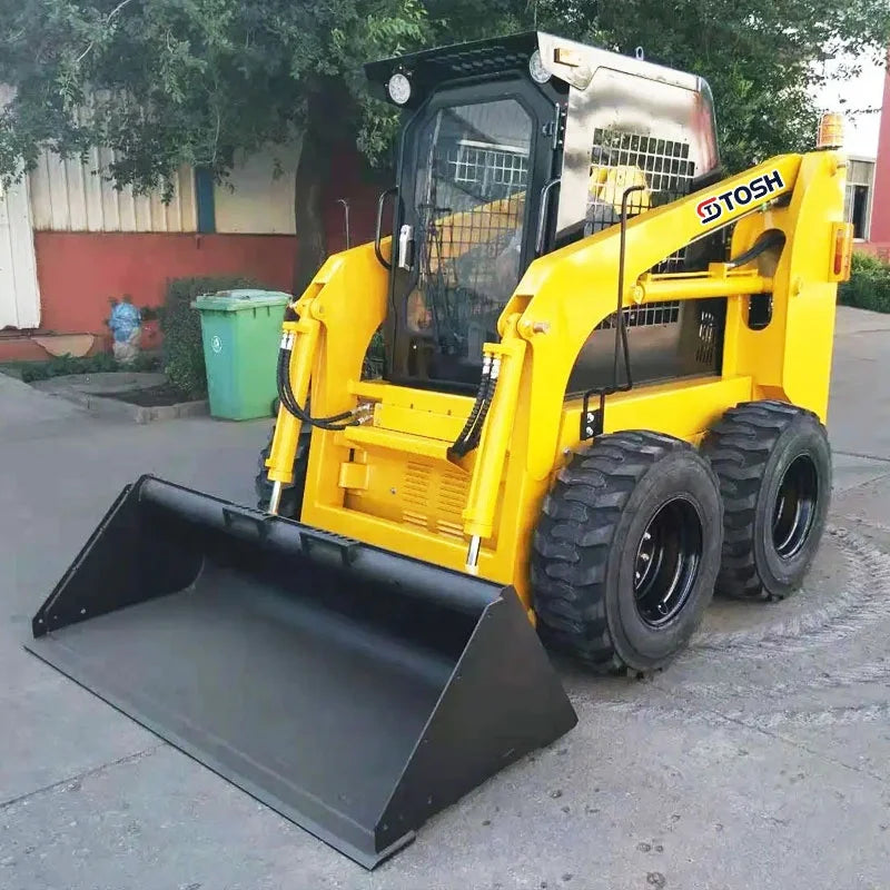TOSH Cost-effective Skid Steer Bucket   Wheel Skid Steer Loader in China