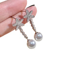 AAA Grade 9-10 mm Freshwater Pearl Earrings .925 Silver 18K Gold Plated Top Fashion Stud Earring with Hook
