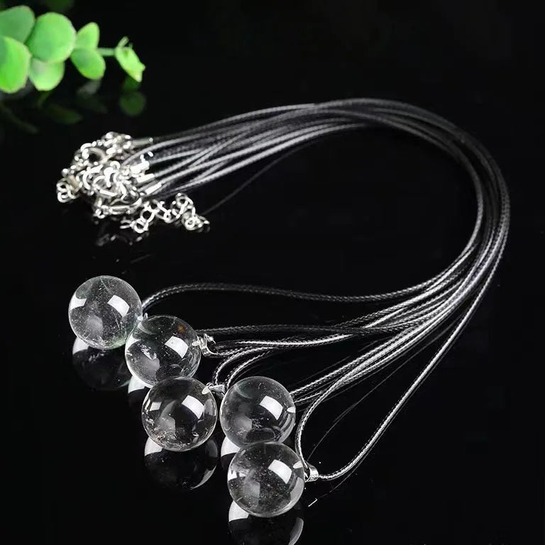 Wholesale Natural Clear Quartz Gemstone Polished Crystal Ball Sphere Pendant for Gift